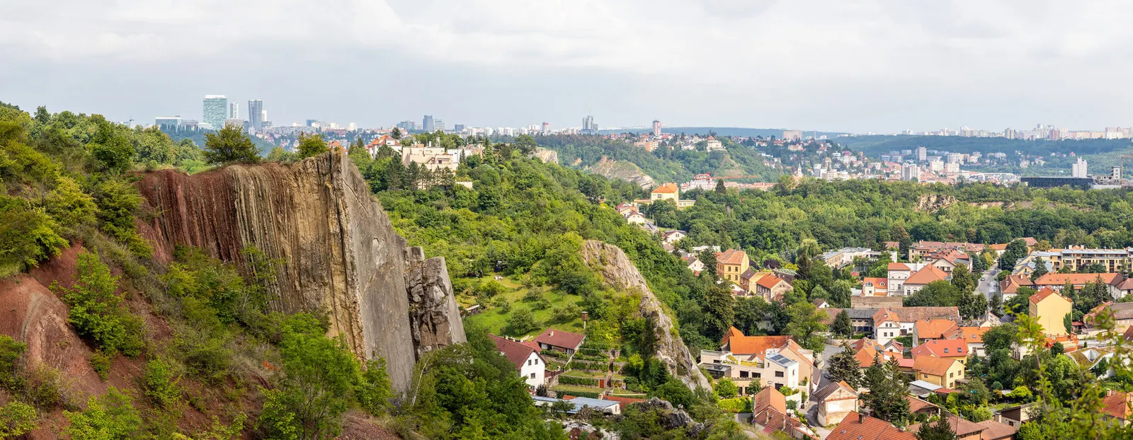 Prokop Valley and the Prague skyline